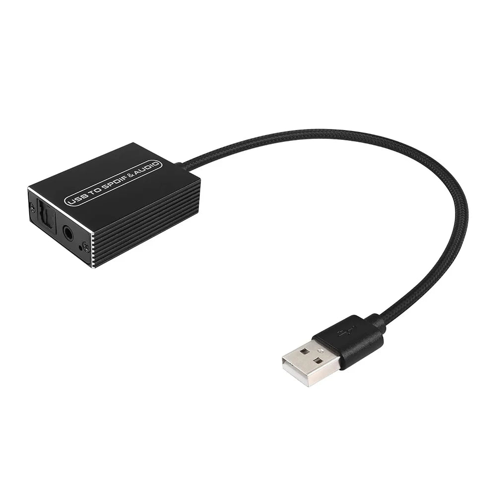 USB to Optical TOSLINK 3.5mm Audio Adapter | S/PDIF Converter