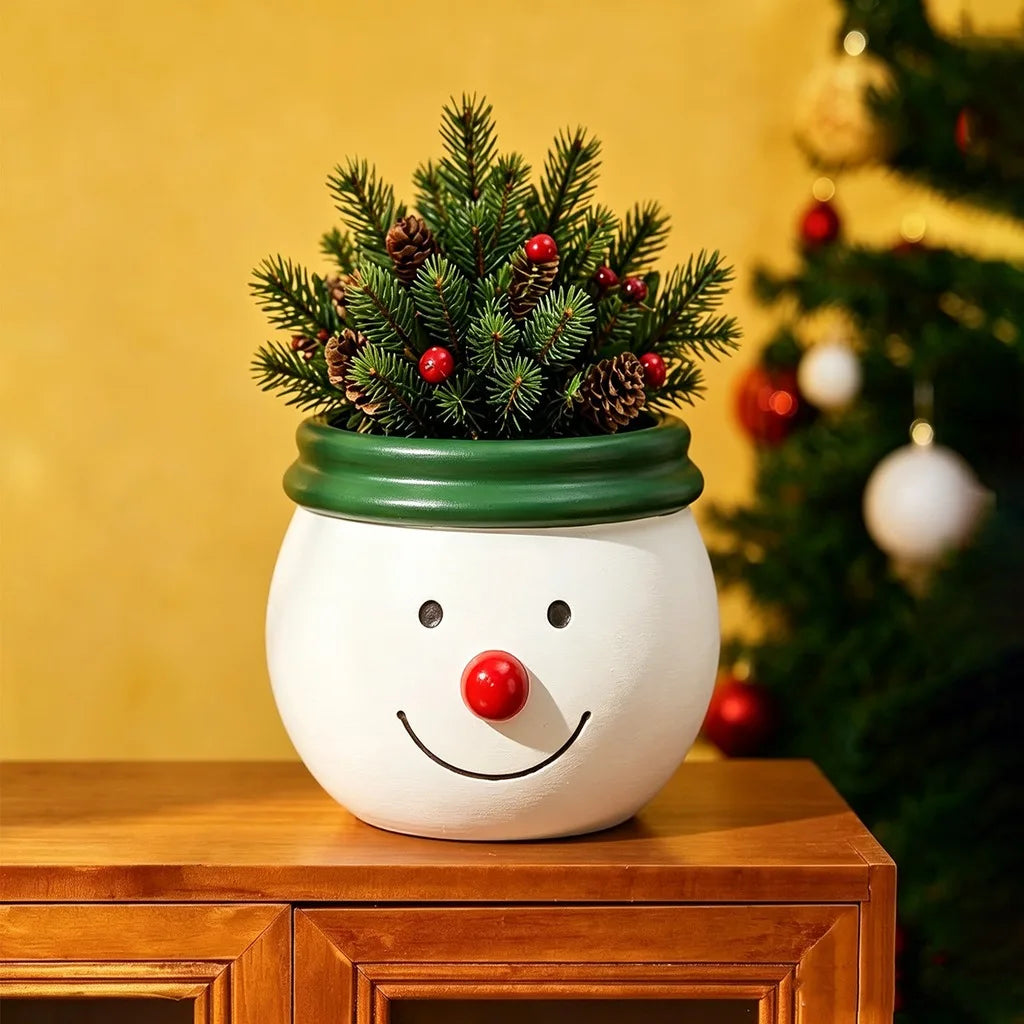 Christmas Snowman Silicone Planter Mold – DIY Holiday Décor