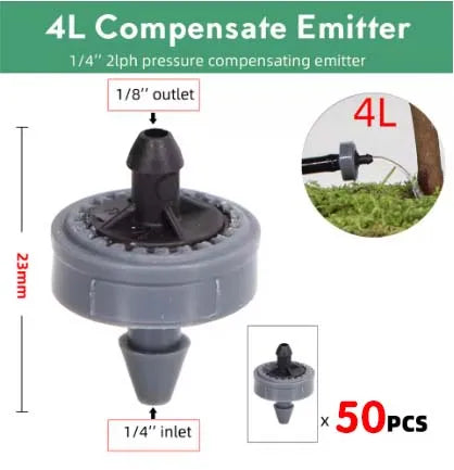 Pressure Compensating Drip Irrigation Drippers 2L 4L 8L | 50–200 Pack