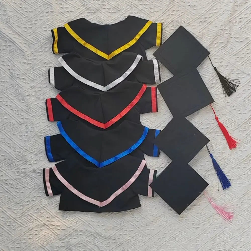 Miniature Bear Graduation Outfit Set – Cape, Hat & Certificate