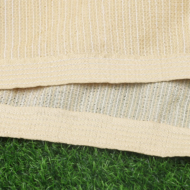 Light Beige HDPE Shade Net | 85% UV Sun Shading Cloth