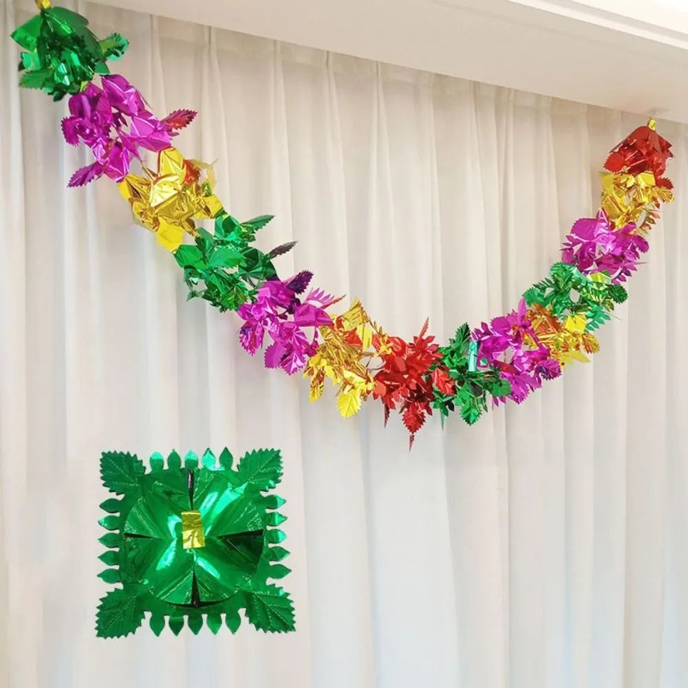 Metallic Foil Garland Christmas Ceiling Hanging Decoration