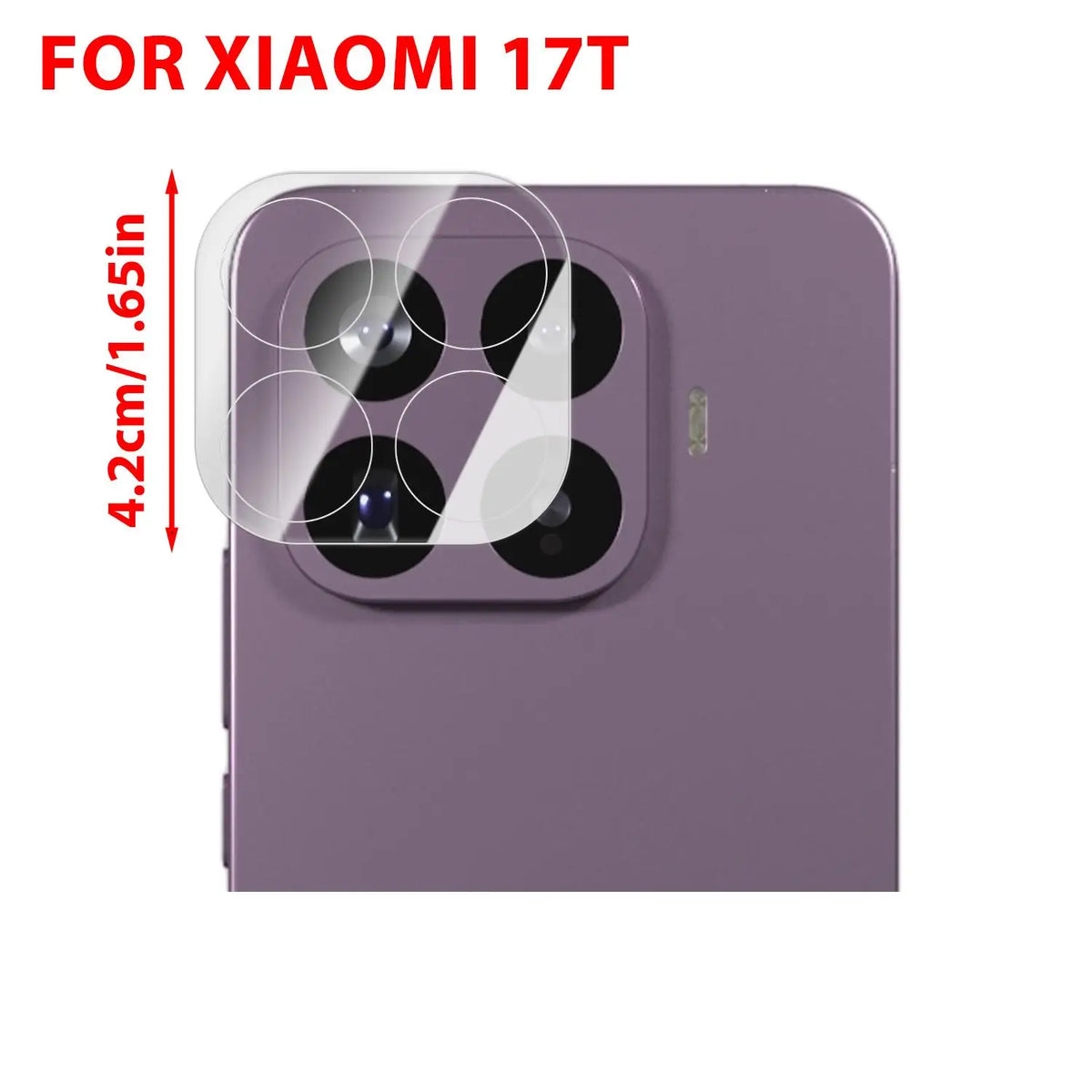 Xiaomi 17T / 17T Pro Camera Lens Tempered Glass Protector