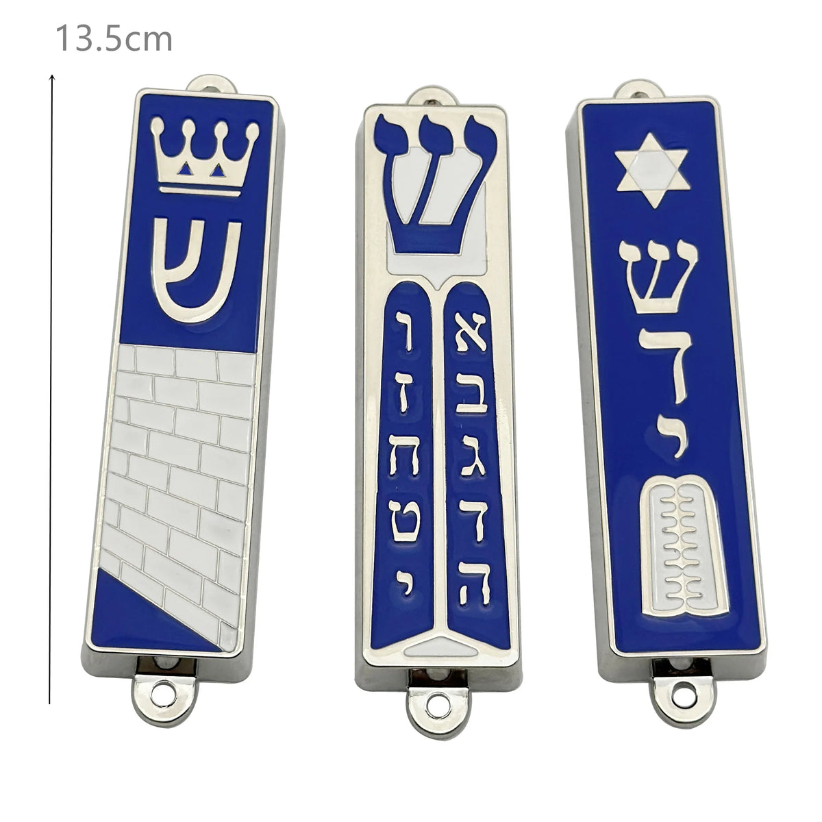 Alloy Mezuzah Door Decor – Jerusalem Hanukkah Gift