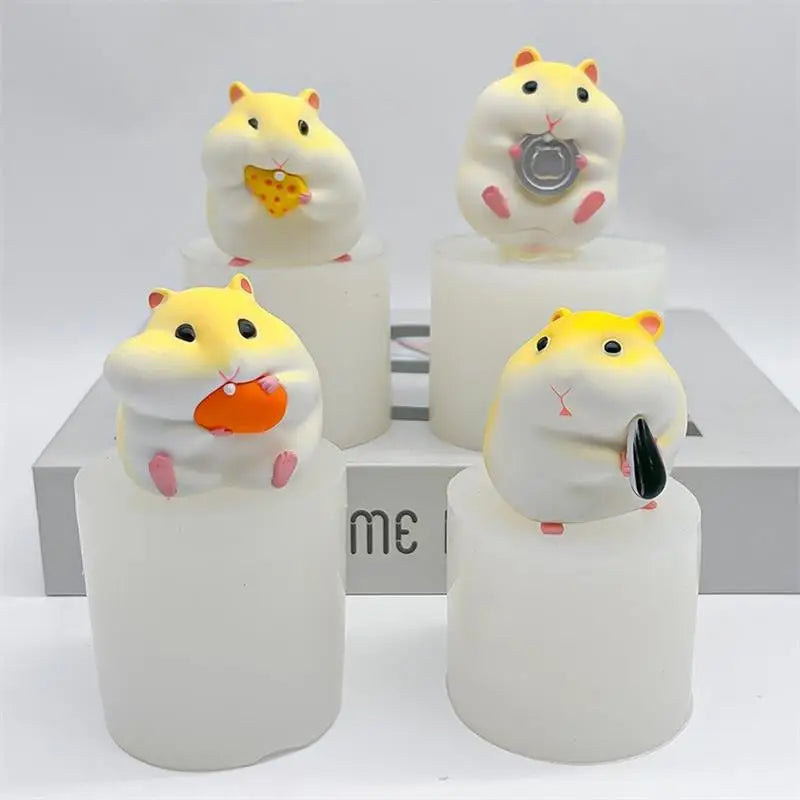 3D Hamster Silicone Mold – Chocolate, Ice Cream & Cake Baking