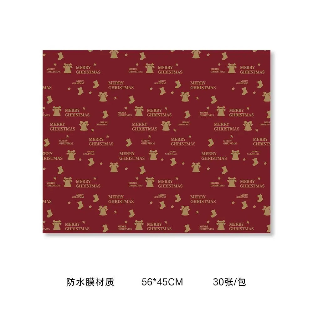 30-Sheet Waterproof Bouquet Gift Wrapping Paper | Floral & Festive
