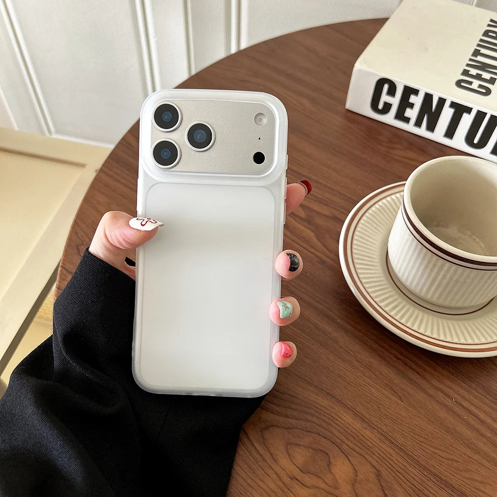 Clear Matte Silicone iPhone Case | Candy Color TPU Cover