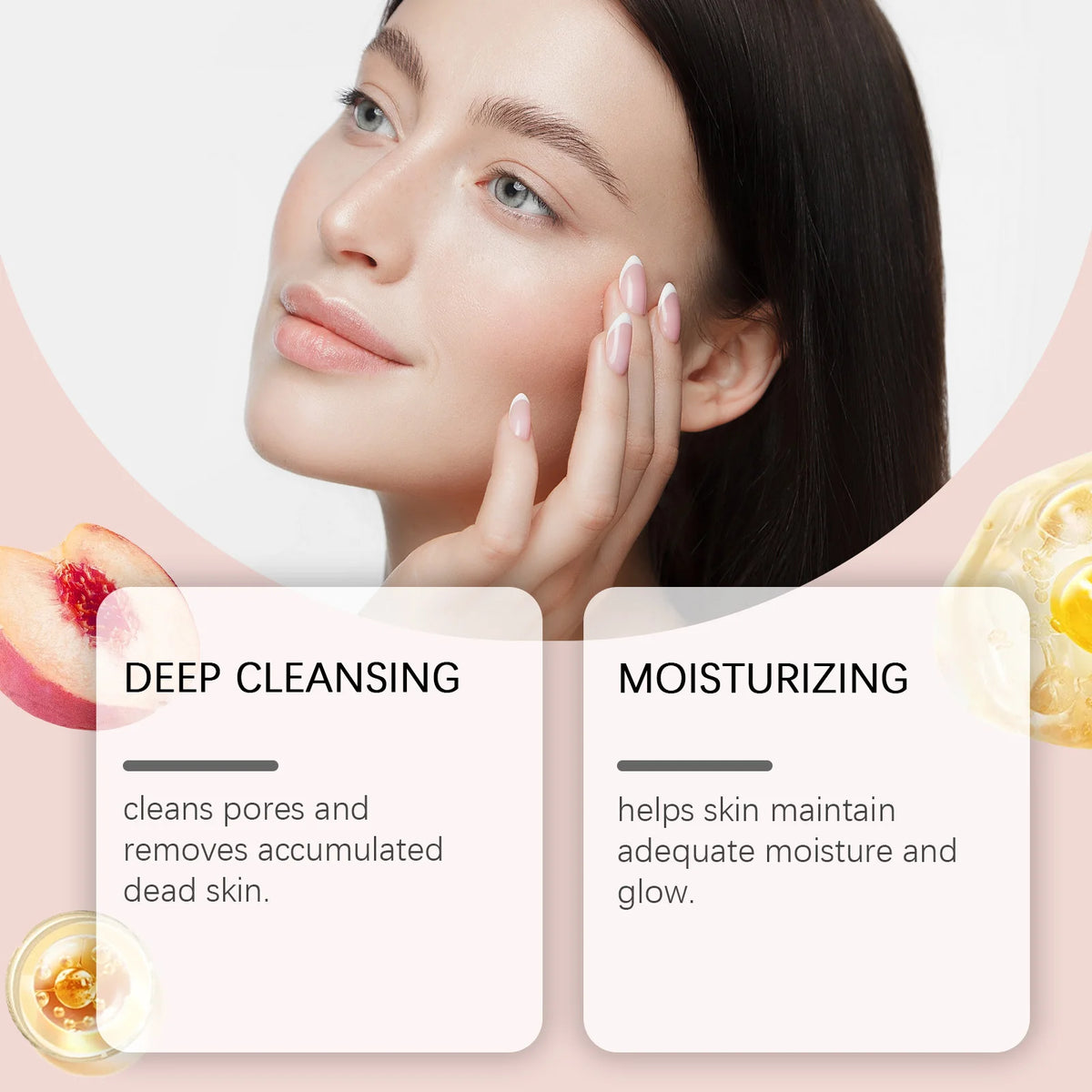 Hoygi Peach & Lemon Exfoliating Face Scrub Gel 60g