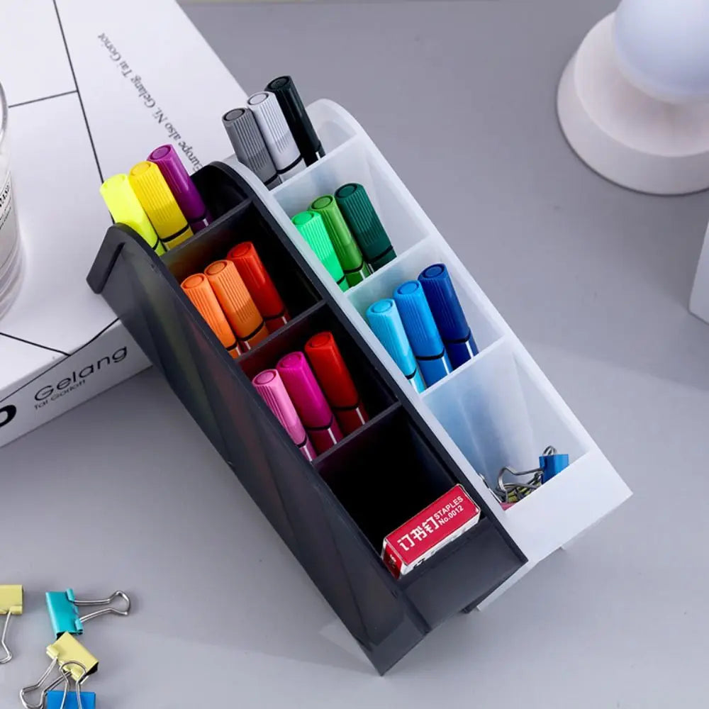 Frosted Plastic Pen Holder & Desktop Organizer – 3 Sizes