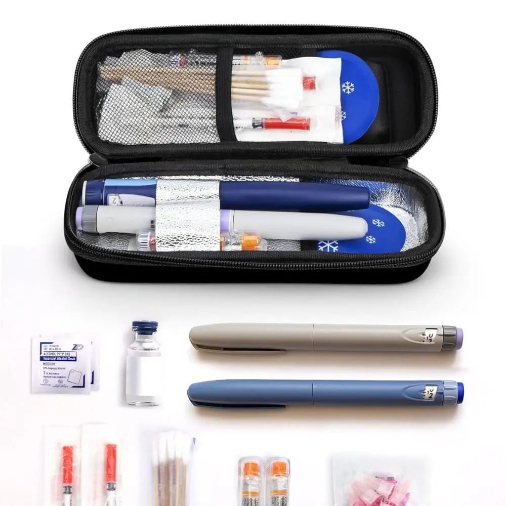 Insulin Cooler Travel Case with Thermometer | Insulated Bag