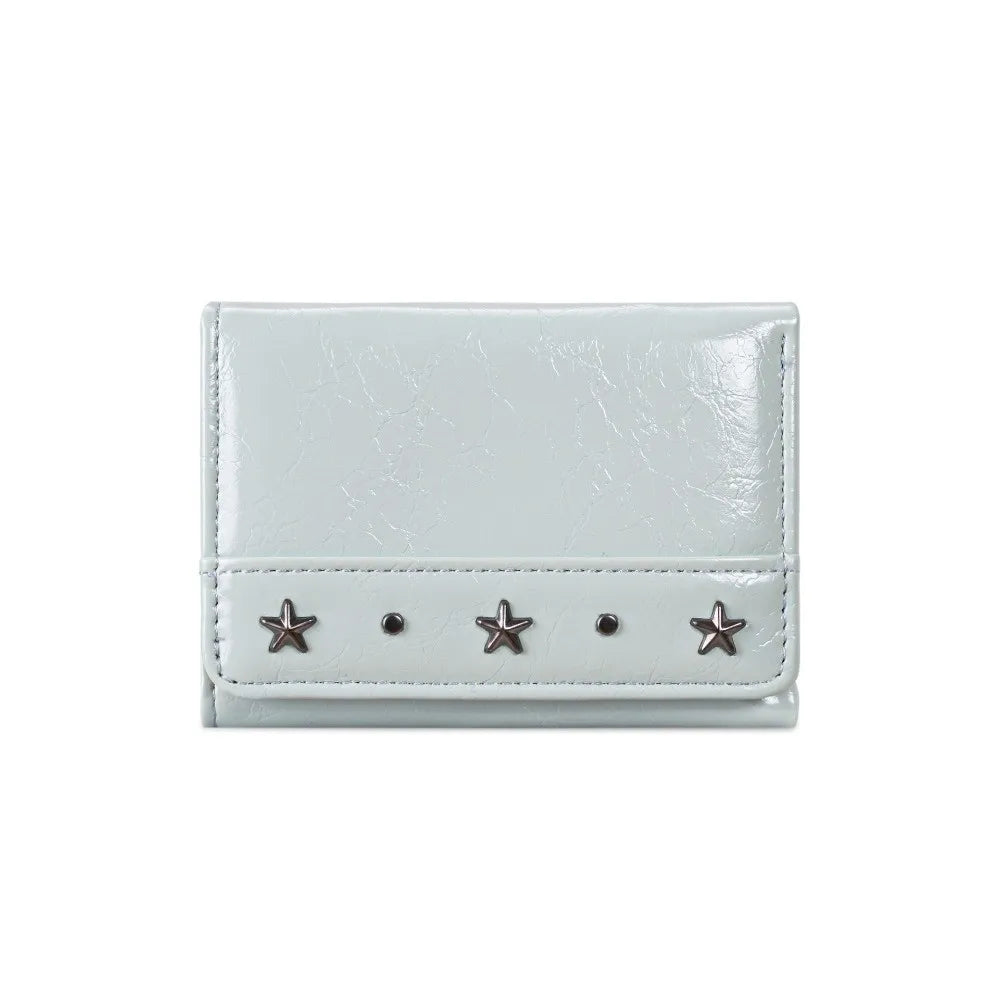 Women's Vintage Trifold PU Leather Wallet – Slim & Compact