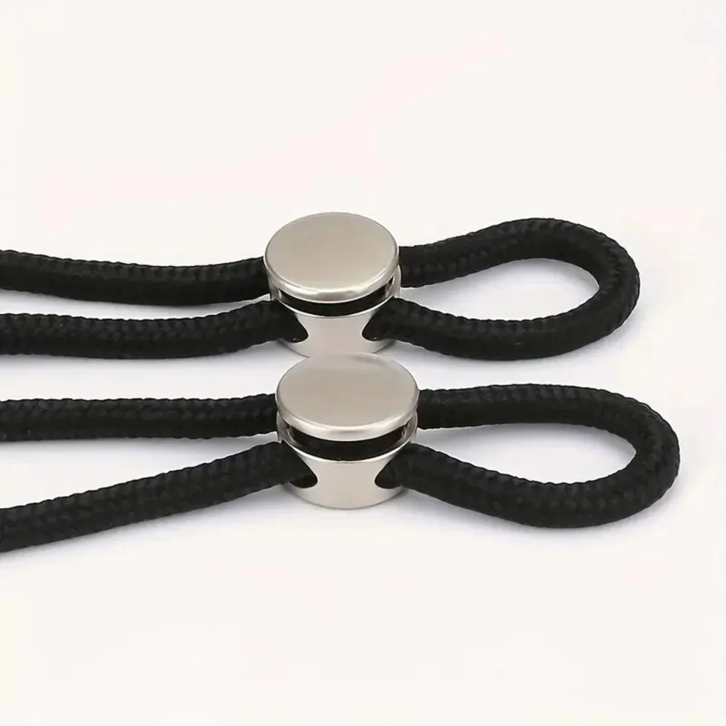 6-Pack Spring-Loaded No-Tie Shoelace Locks | Metal Clips