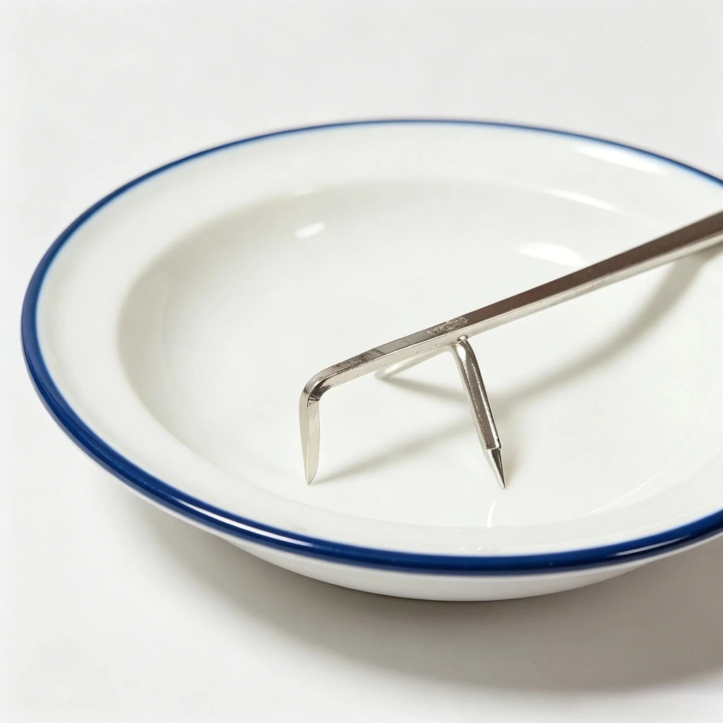 Stainless Steel Pottery Glazing Tweezers | Curved Tip Clamp