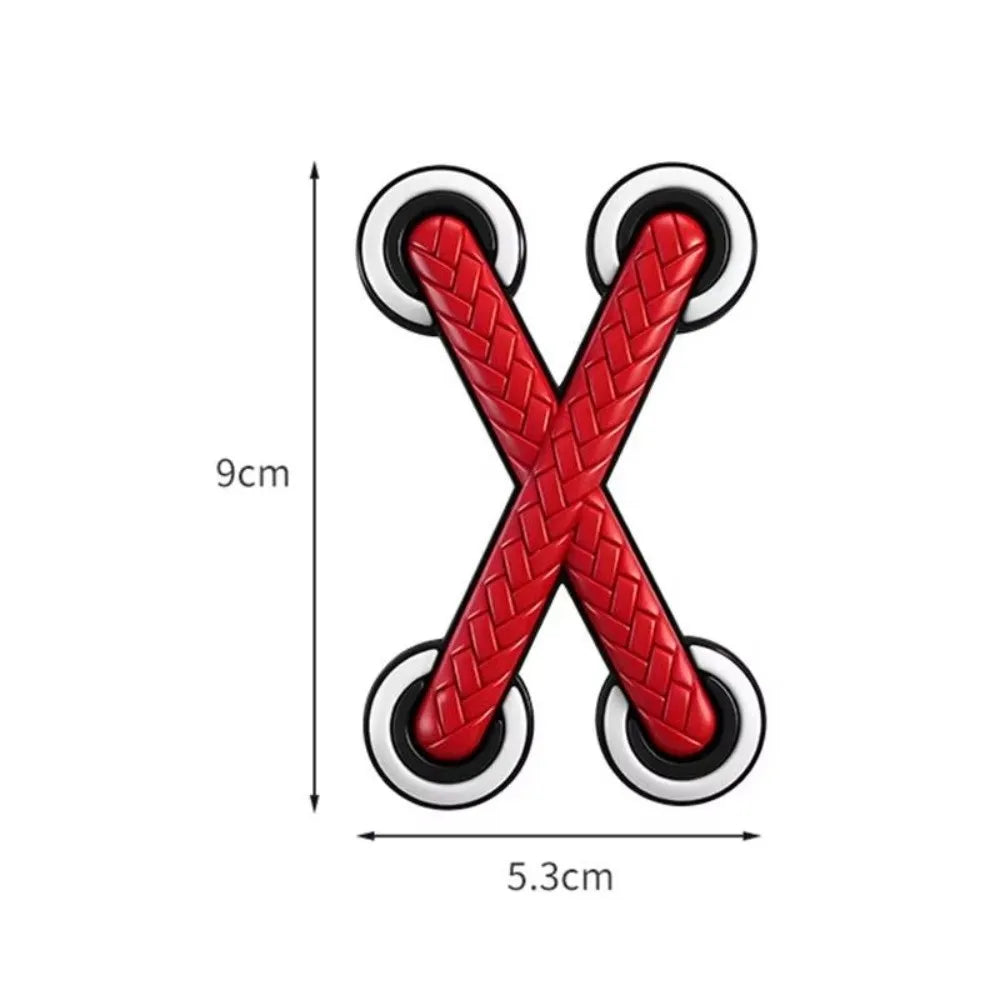3D Cross PVC Vinyl Decal – Multicolor Car & Motorcycle Sticker