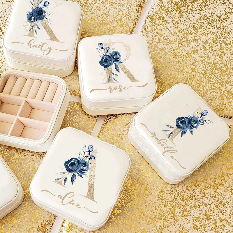 Personalized Custom Name Jewelry Box | Travel Jewellery Case