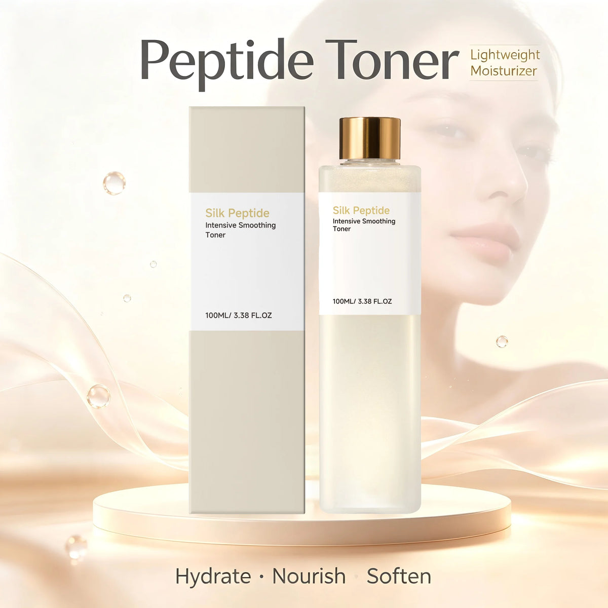 Peptide Facial Toner – Hydrating, Brightening & Pore-Minimizing