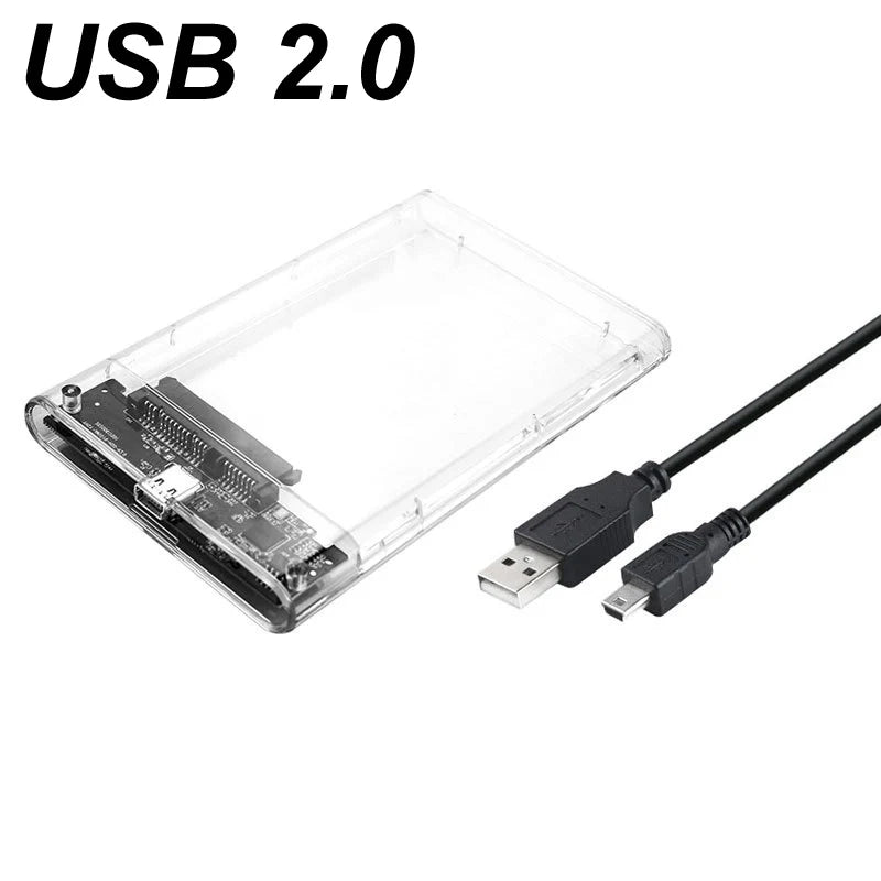 USB-C 3.0 HDD Enclosure 2.5" SATA SSD Hard Drive Case 6TB