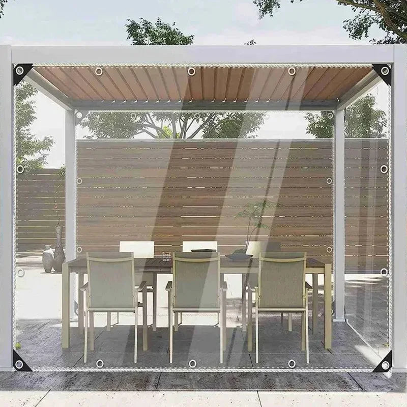 PVC Transparent Tarpaulin 0.55mm – Waterproof Outdoor Cover