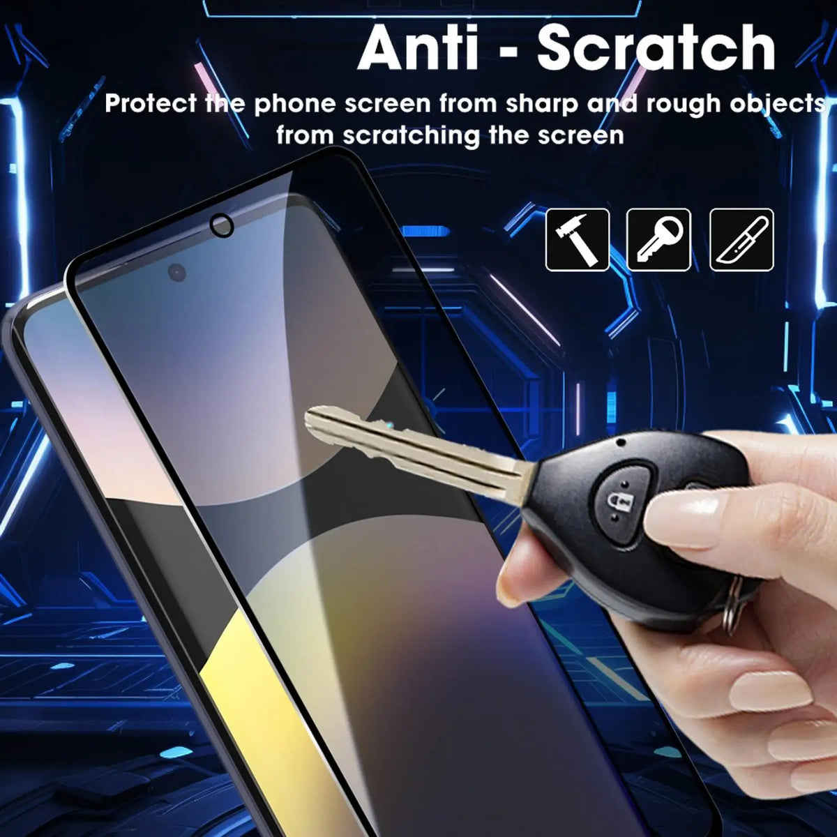 Privacy Screen Protector for Redmi Note 13/14 | Anti-Spy Glass