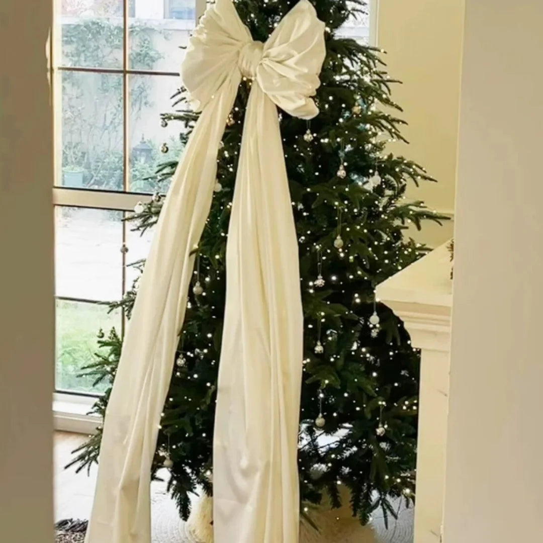 Large Organza Christmas Bow Decoration – Tree & Party Décor