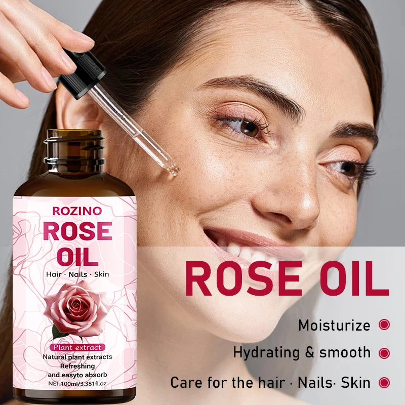 ROZINO Rose Carrier Oil 3.38 oz – Skin, Hair, Nail & Body Care