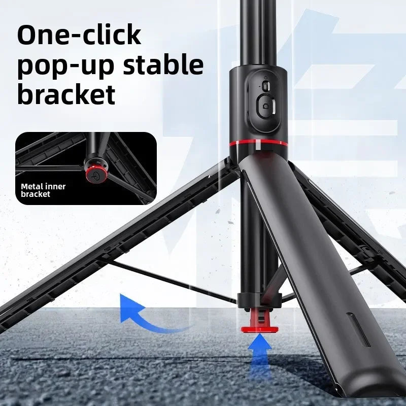 360° Rotating Selfie Stick Tripod with Bluetooth Remote