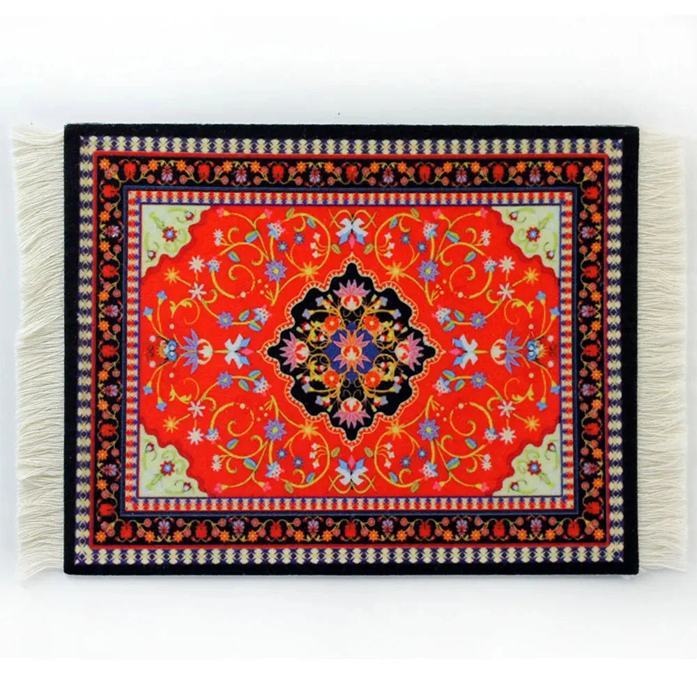 Persian Carpet Mouse Pad – Anti-Slip Rubber Gaming Mat 18×26cm