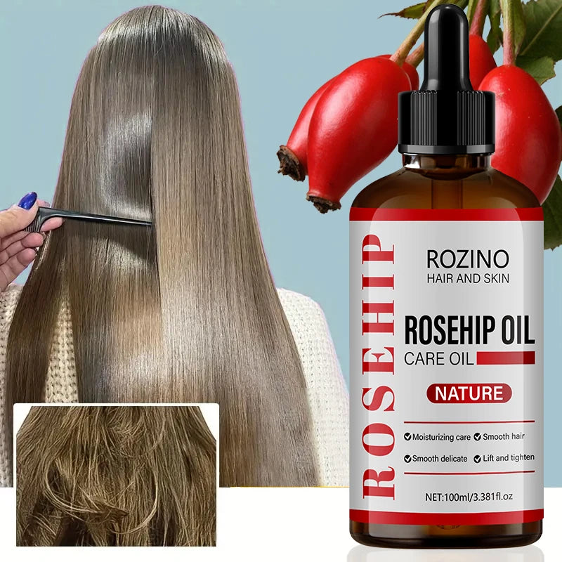 ROZINO Pure Rosehip Carrier Oil 3.38oz – Face, Body & Hair