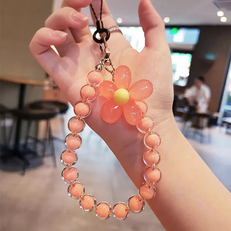 Diamond Crystal Wrist Strap Lanyard for Phone Keys & ID Card