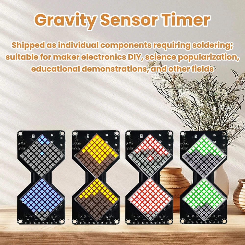 LED Dot Matrix Electronic Hourglass DIY Soldering Kit – 5V