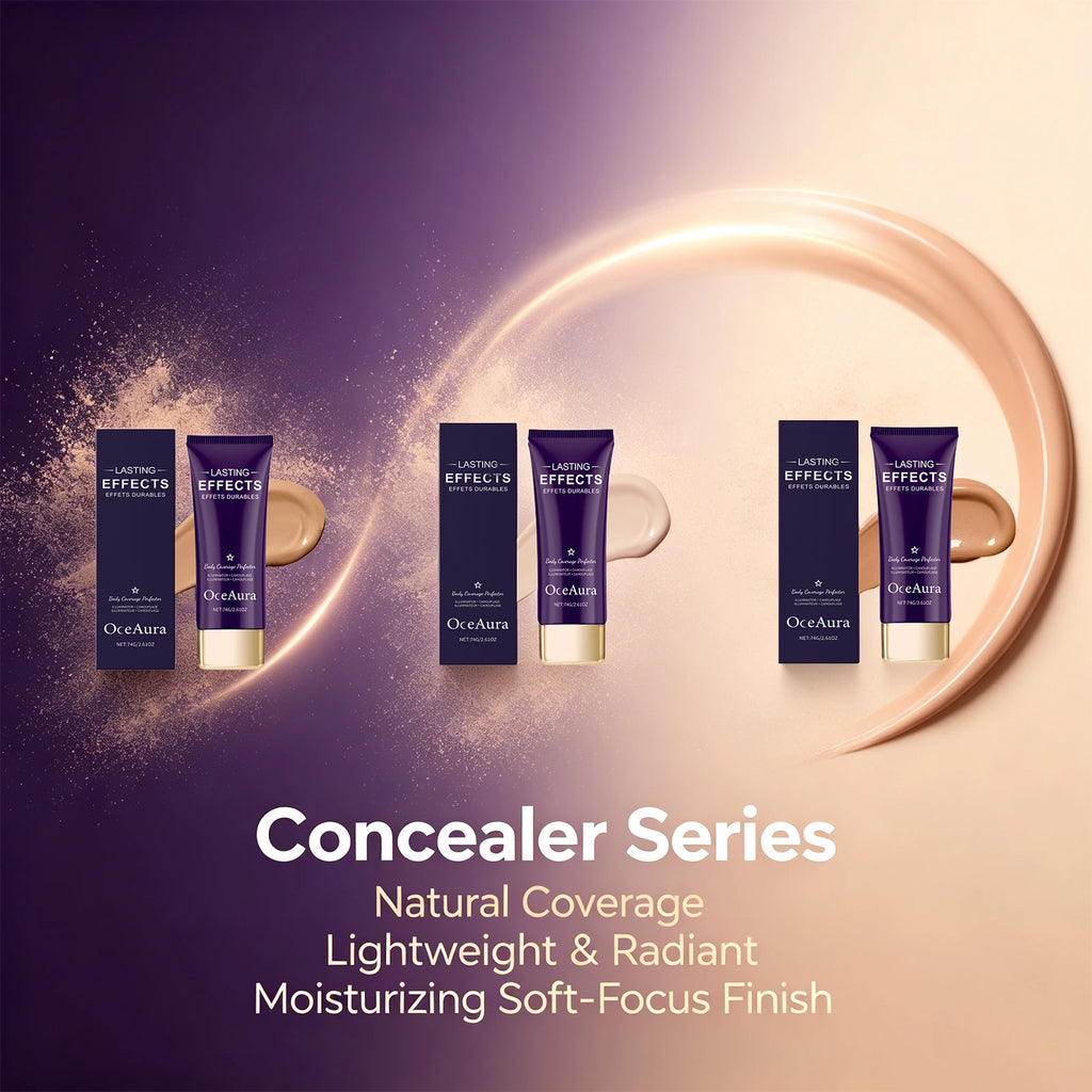 Matte Liquid Foundation Full Coverage Concealer – 3 Shades