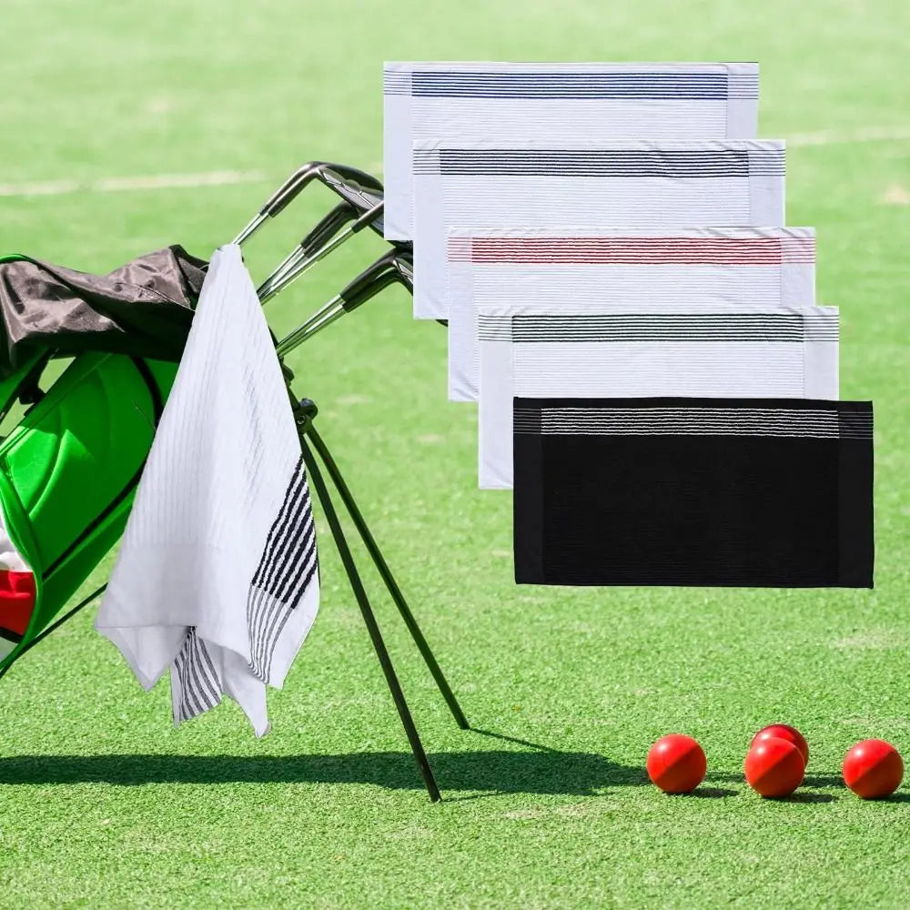 Extra Large Cotton Golf Caddy Towel – Stripe Sports Towel