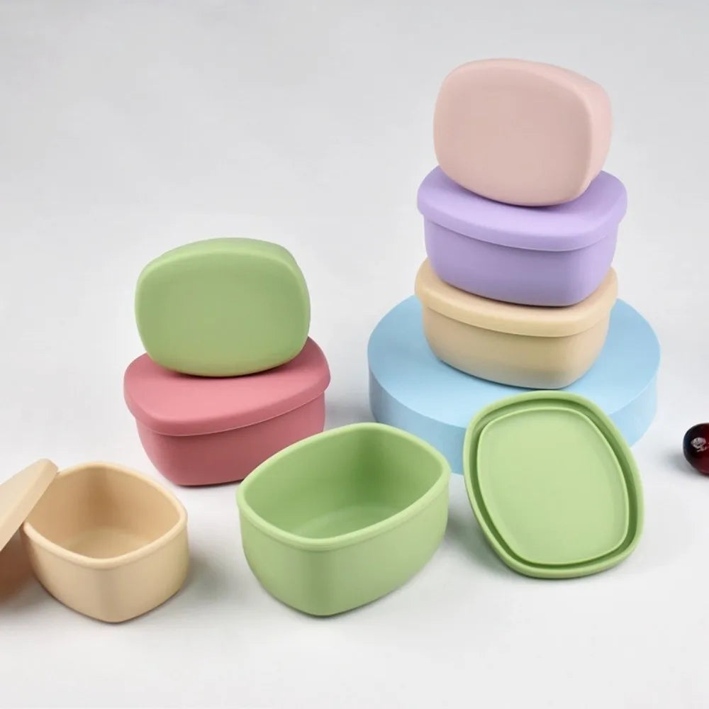 BPA-Free Silicone Lunch Box with Lid | 200/300/600ml
