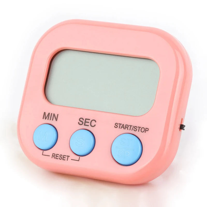 Digital Kitchen Timer 99-Min Countdown – Magnetic & Stand