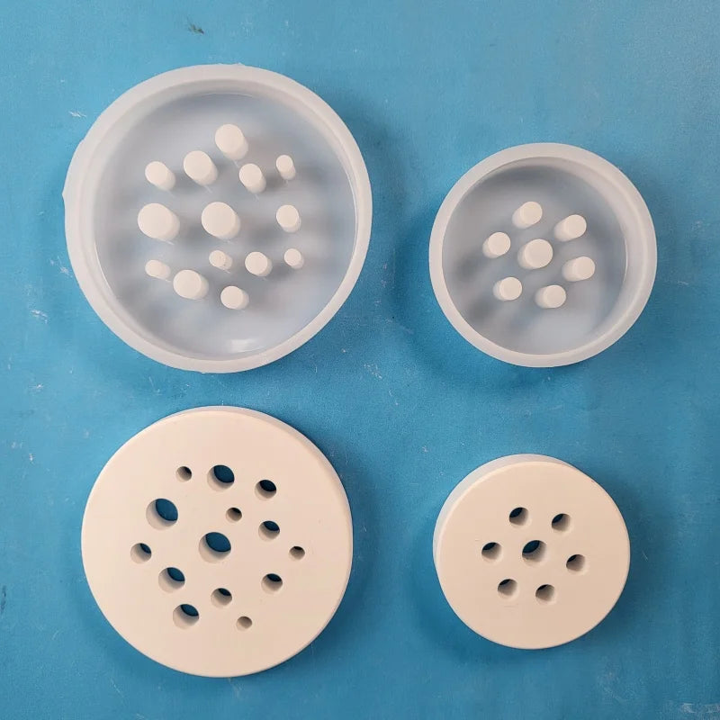 Honeycomb Round Silicone Mold – Plaster Cement & DIY Crafts