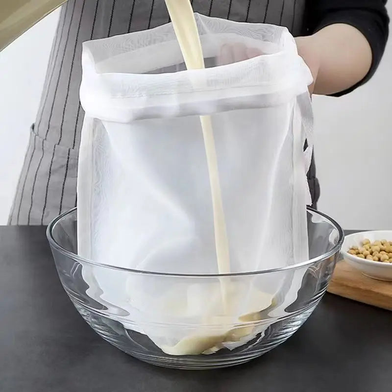 Nylon Drawstring Filter Bag – Tea, Coffee & Homebrew Strainer