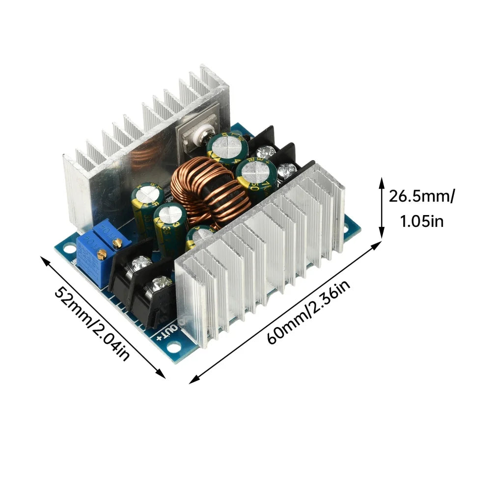 300W DC-DC Buck Converter 6-40V to 1.2-35V 20A CC CV Module
