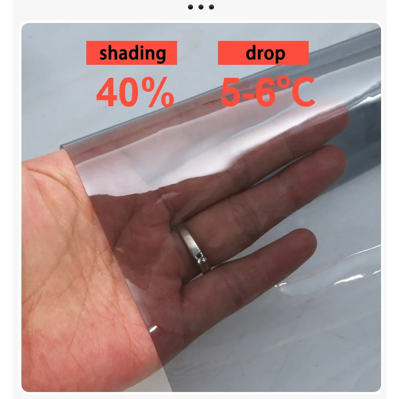 Semi-Transparent PVC Waterproof Tarpaulin Garden Canopy Cover