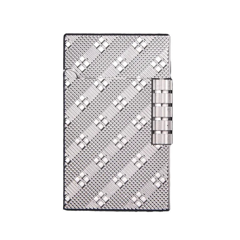 Oblique Grid Side-Slide Butane Lighter | Men's Gift