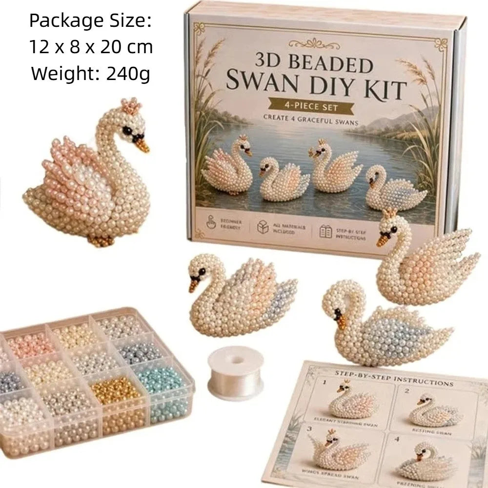 3D Bead Weaving Kit – Happy Family Character DIY Craft Set