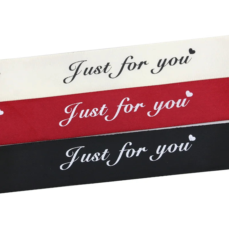 "Just For You" Satin Ribbon 25mm x 10M – Gift & Craft