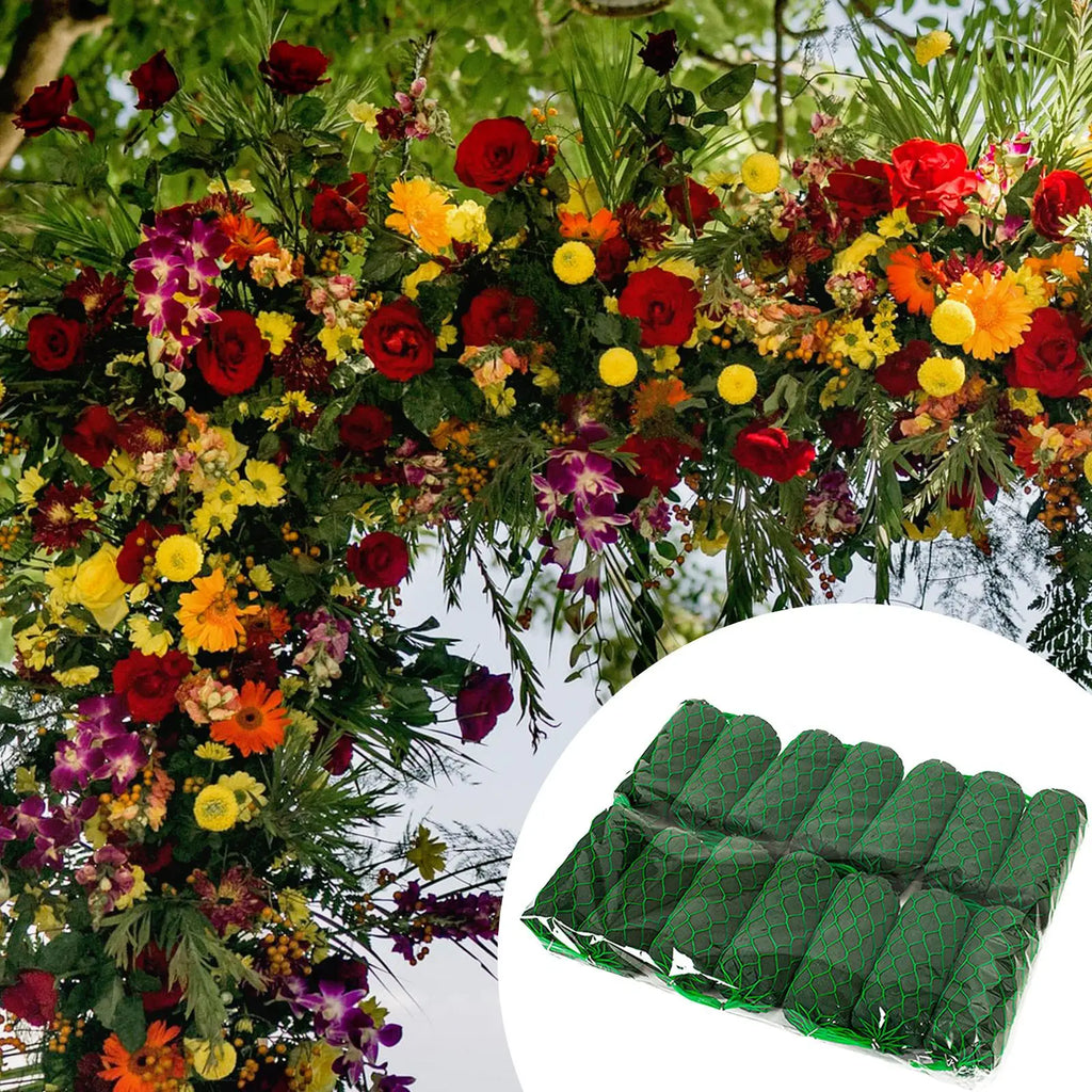 Wet Floral Arch Foam Cylinder Blocks – 14-Piece Set
