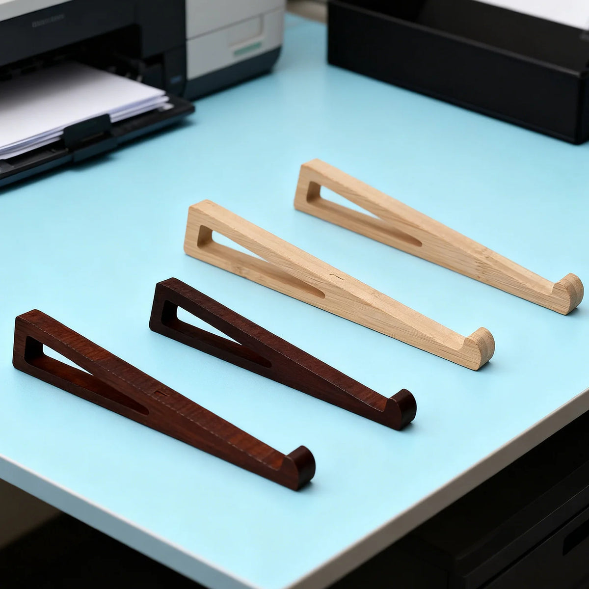 Wooden Laptop Stand – Universal Non-Slip Riser for 11–17" Laptops