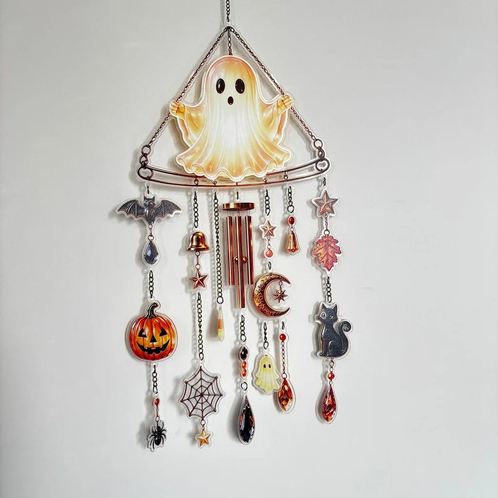 Halloween Suncatcher Wind Chime Hanging Ornament | Window Decor