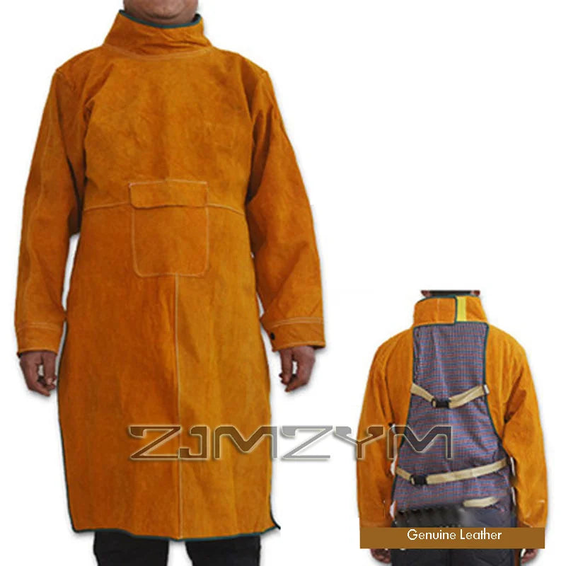 Cowhide Leather Welding Suit Set – Gloves, Head & Foot Cover