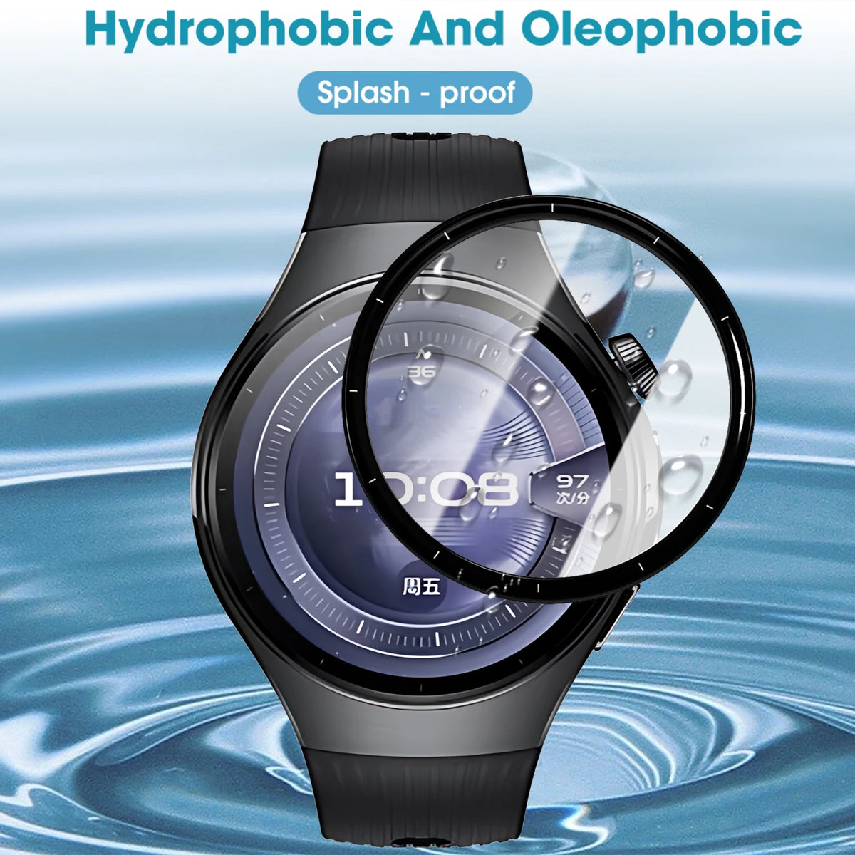 Huawei Watch 5 Screen Protector 42mm/46mm – 3D Full Curved Film