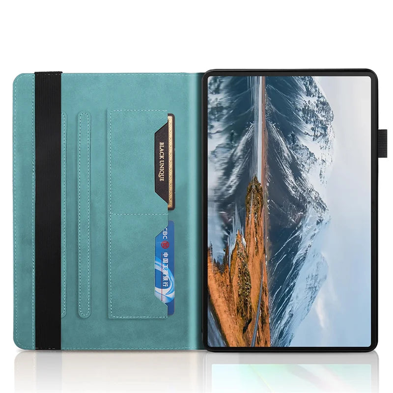 Honor Pad X8b / X8a 11" Embossed Tree Flip Wallet Stand Case