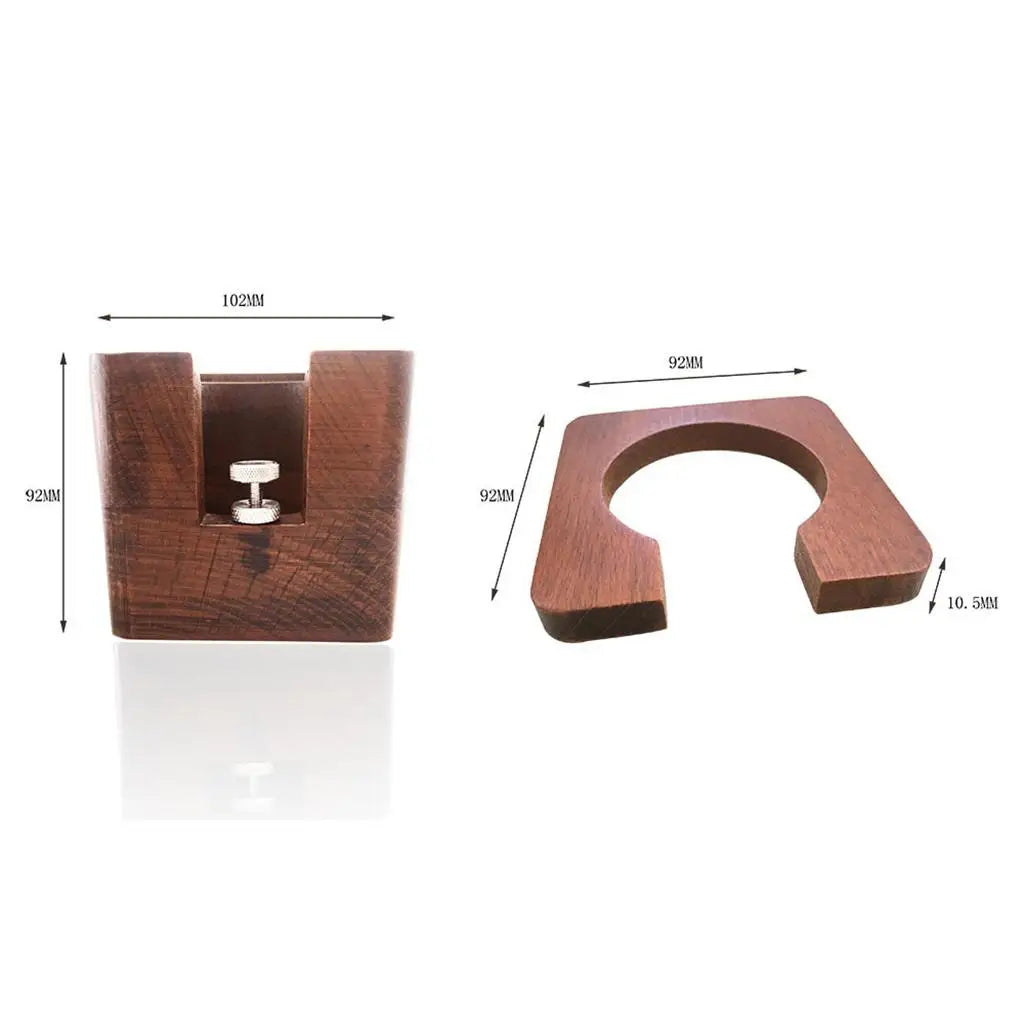 Wooden Espresso Tamper Holder Stand – 51–58mm | Kesoto