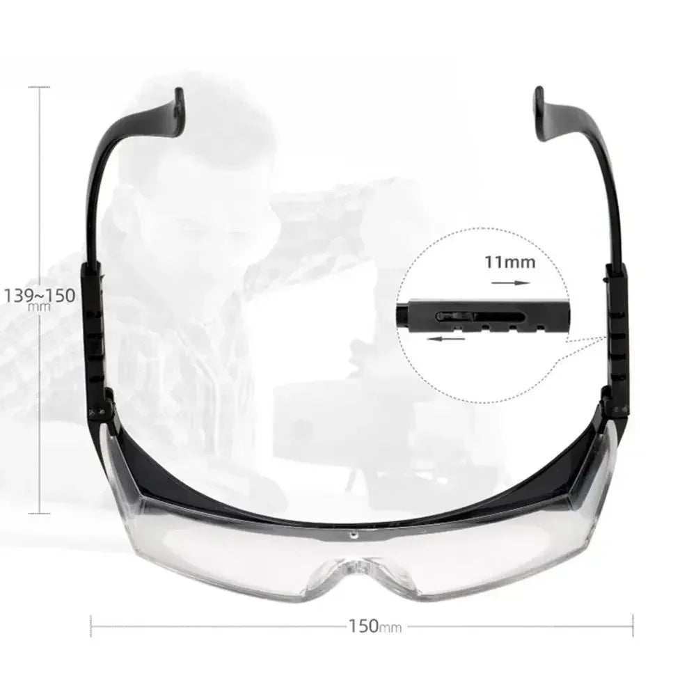 12-Pack Safety Glasses – Wind, Dust & Splash Protective Eyewear