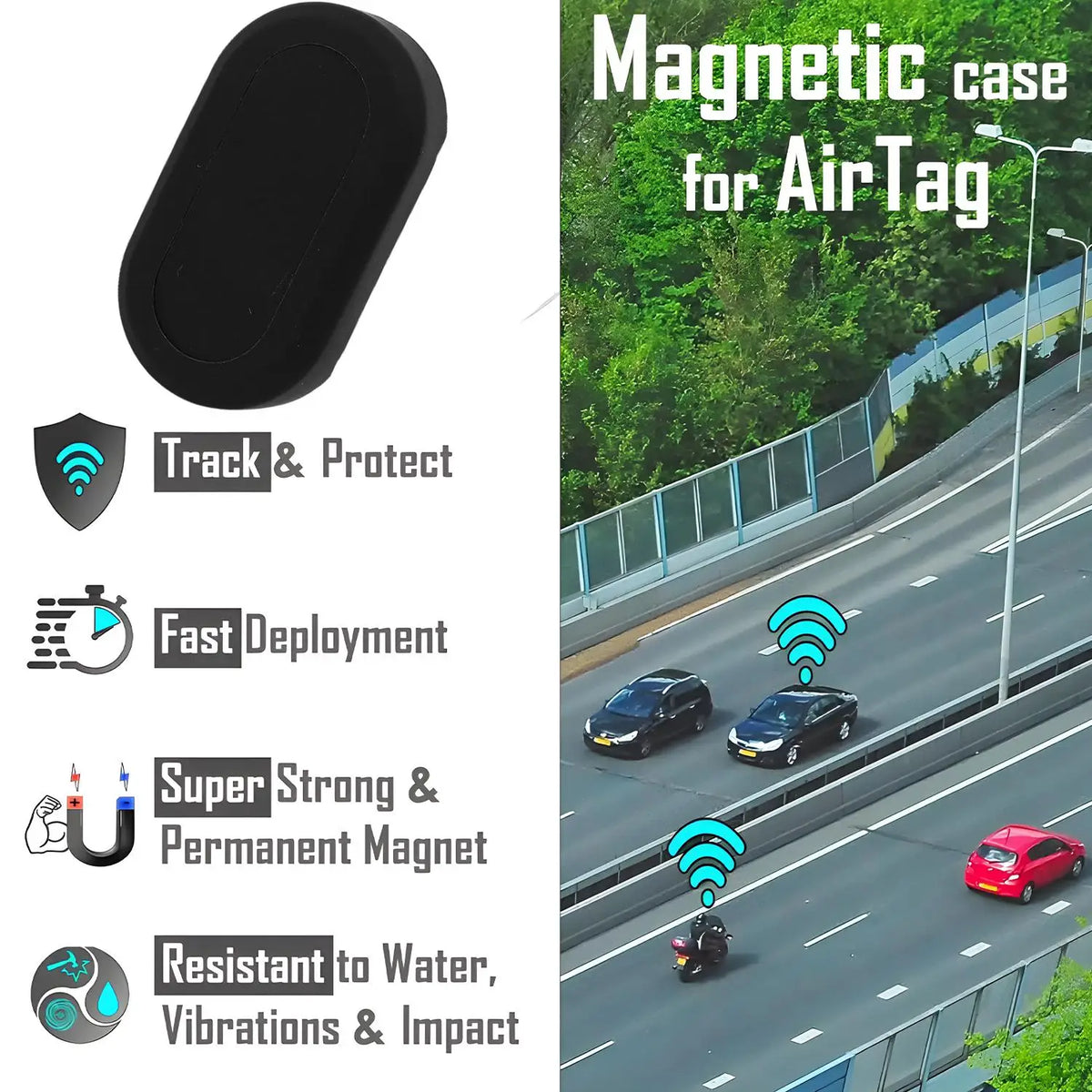 Samsung Galaxy SmartTag2 Silicone Magnetic Case + Adhesive